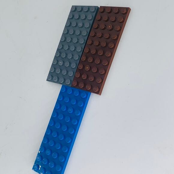 LEGO 4x10 Baseplate Brick Tile Bulk Multicolor Building Blocks Brown Gray Blue - Picture 5 of 6